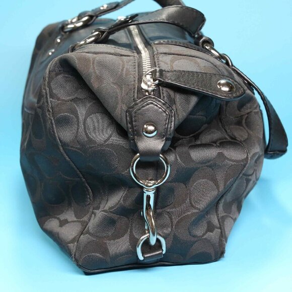 EUC! Coach Signature Black Ashley Satchel - J1261-F19242 - Picture 5 of 10